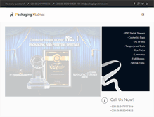 Tablet Screenshot of packagingmatrixx.com